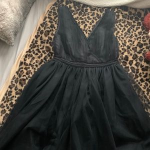 Maison Scotch Black Tulle Party Dress
